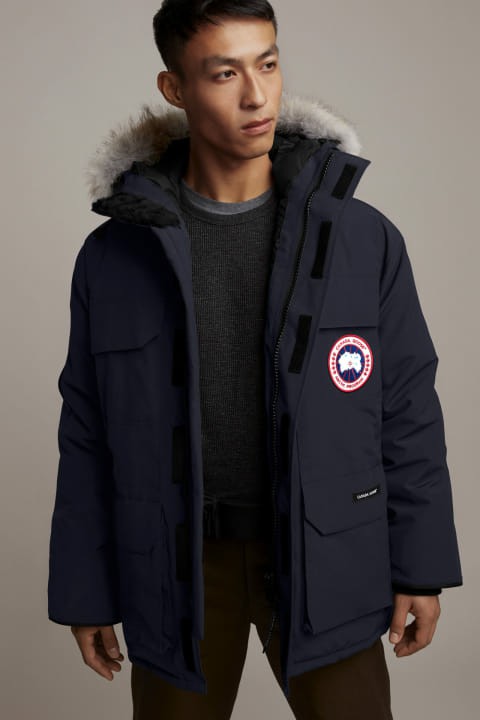 Chamarras Canada Goose Hombre México - Expedition Abrigos Azul Marino VO9632075